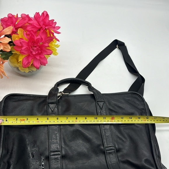 Tumi Black Super Soft Leather Briefcase BP6641B - Picture 16 of 16